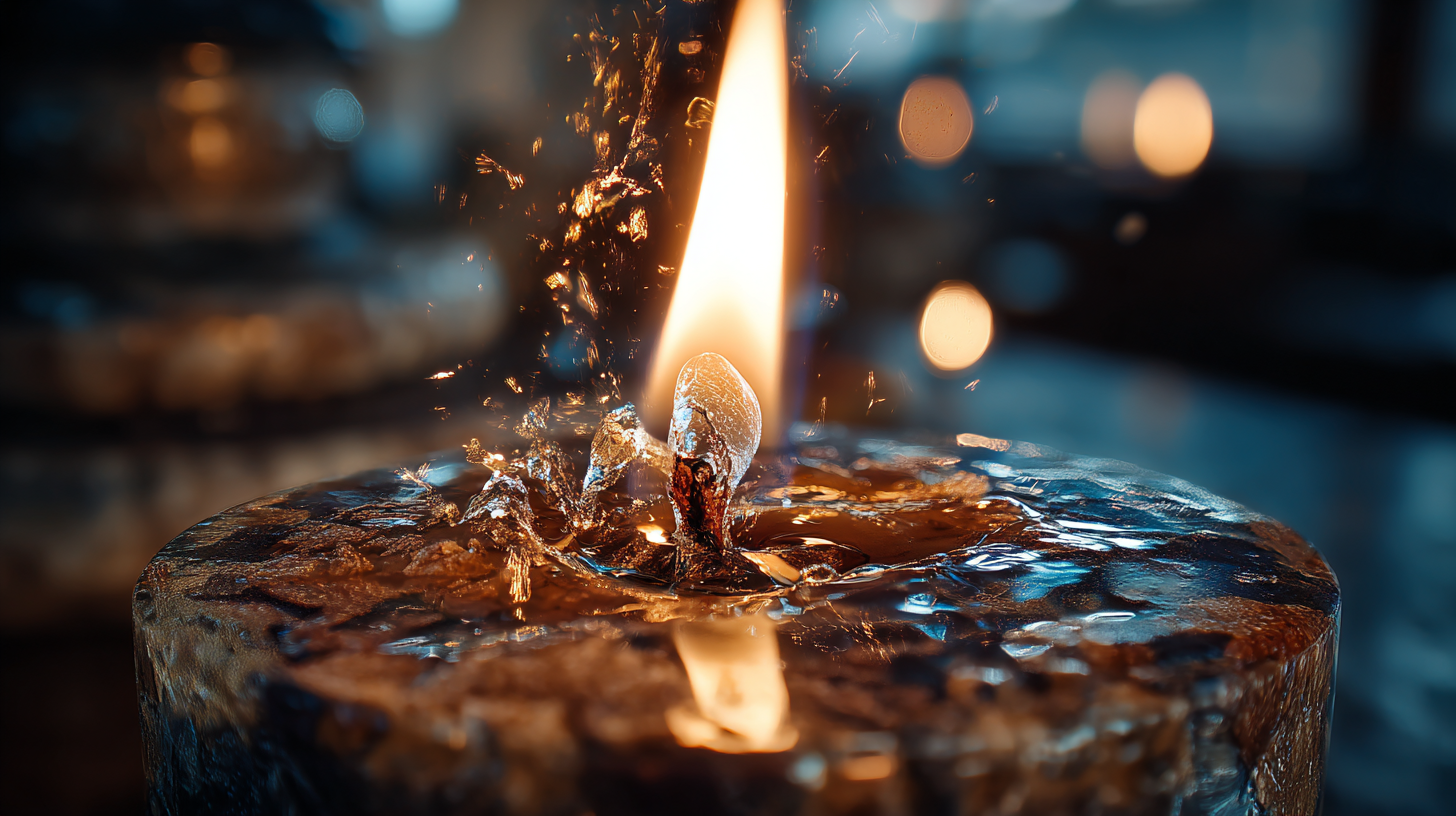 Flamme de bougie représentant l'exercice de concentration