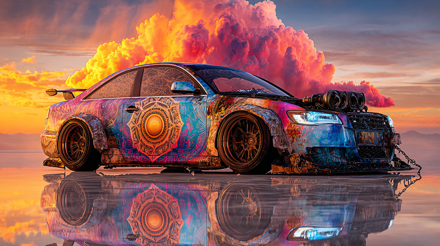 Personne conduisant représentant la conscience dirigeant le corps