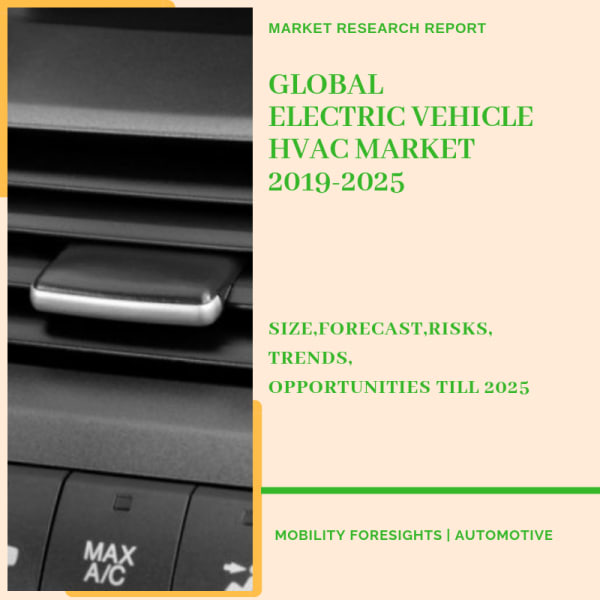 Global Electric Vehicle HVAC Market 20192025 May 2021 Updated