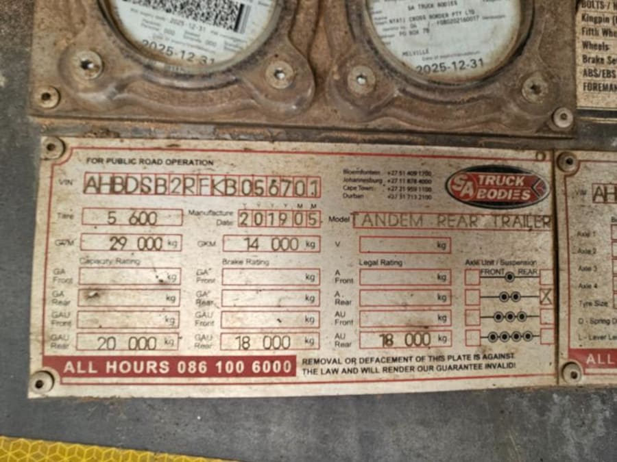 2020 SA TRUCK BODIES SUPER LINK FLAT DECK (SN5634) — photo 8