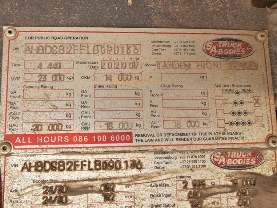 2020 SA TRUCK BODIES SUPER LINK FLAT DECK (SN5551) — photo 13
