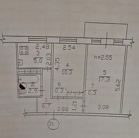 Продаю 2 ком кв в Калининском р-н Гуливер