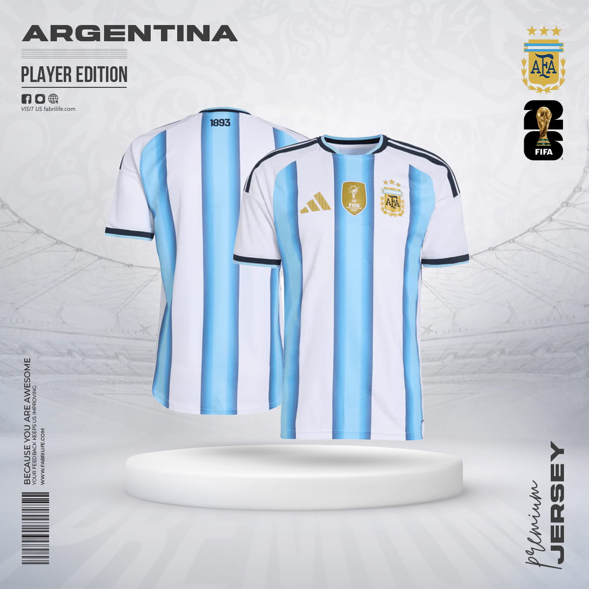 2026 World Cup Home Jersey - Player Edition Brazil/Argentina