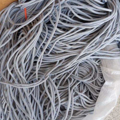 Fil macramé polyester gris