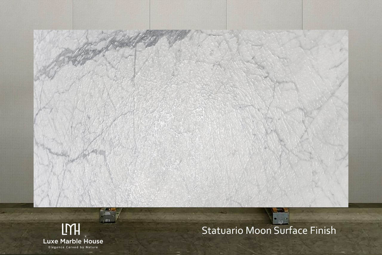 Statuario Moon Surface Finish