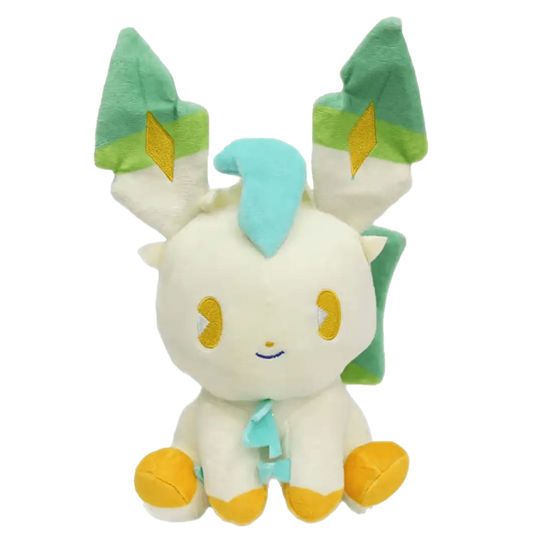 Peluche Leafeon Chibi (Pokémon) | Felpa Suave | 20 cm
