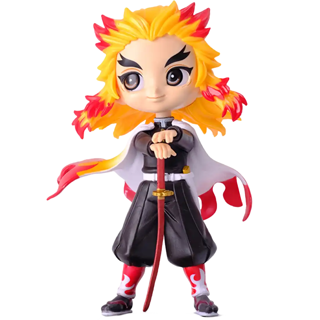 Figura Q Charm - Kyojuro Rengoku (Kimetsu no Yaiba) | PVC | 15 cm