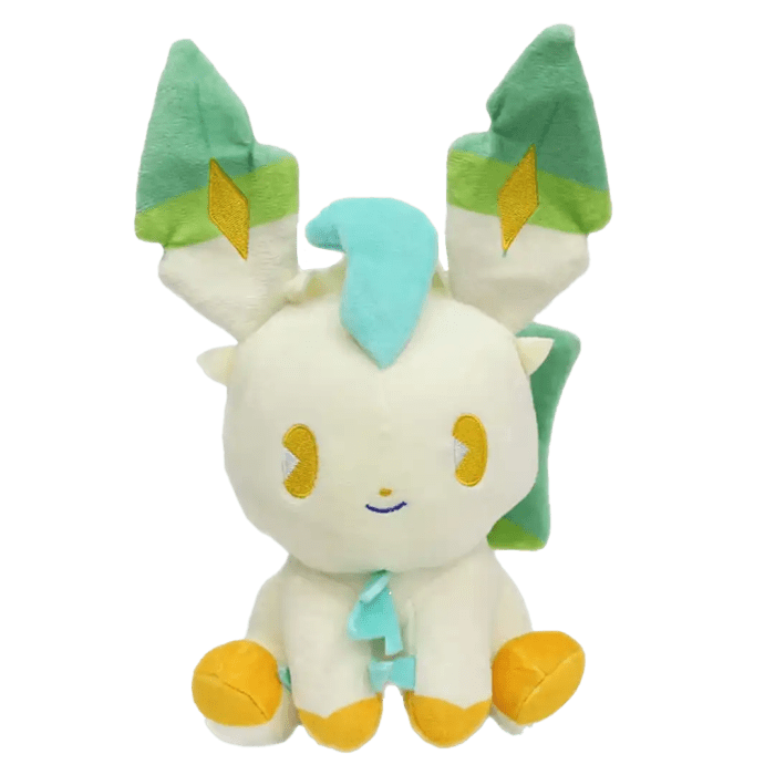 Peluche Leafeon Chibi (Pokémon) | Felpa Suave | 20 cm - Vista 1