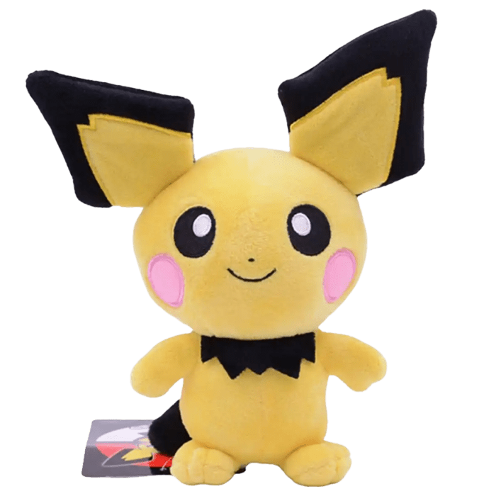 Peluche Pichu (Pokémon) | Felpa Suave | 20 cm - Vista 1