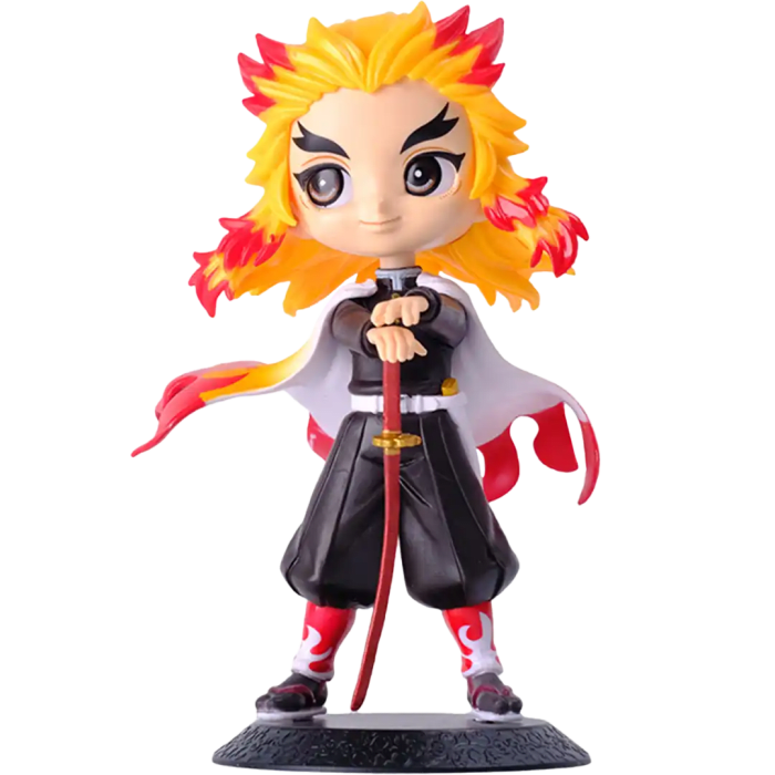 Figura Q Charm - Kyojuro Rengoku (Kimetsu no Yaiba) | PVC | 15 cm - Vista 2