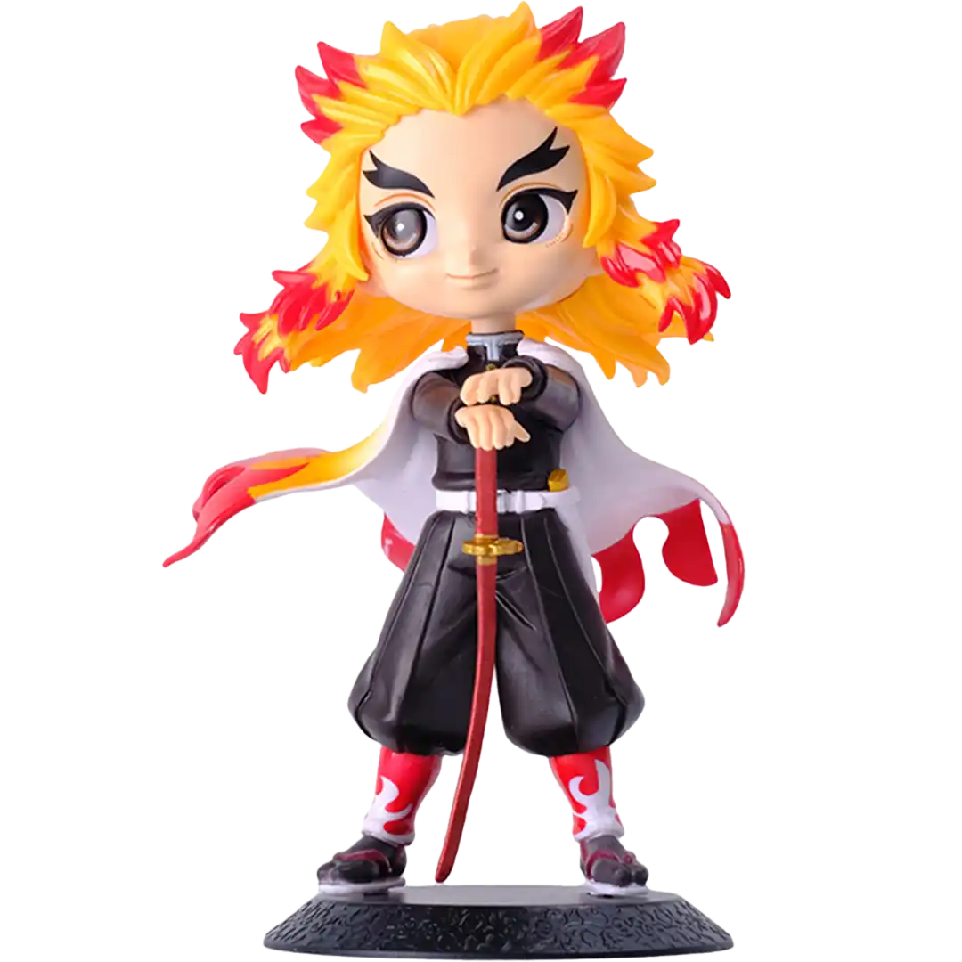 Figura Q Charm - Kyojuro Rengoku (Kimetsu no Yaiba) | PVC | 15 cm - Vista 2