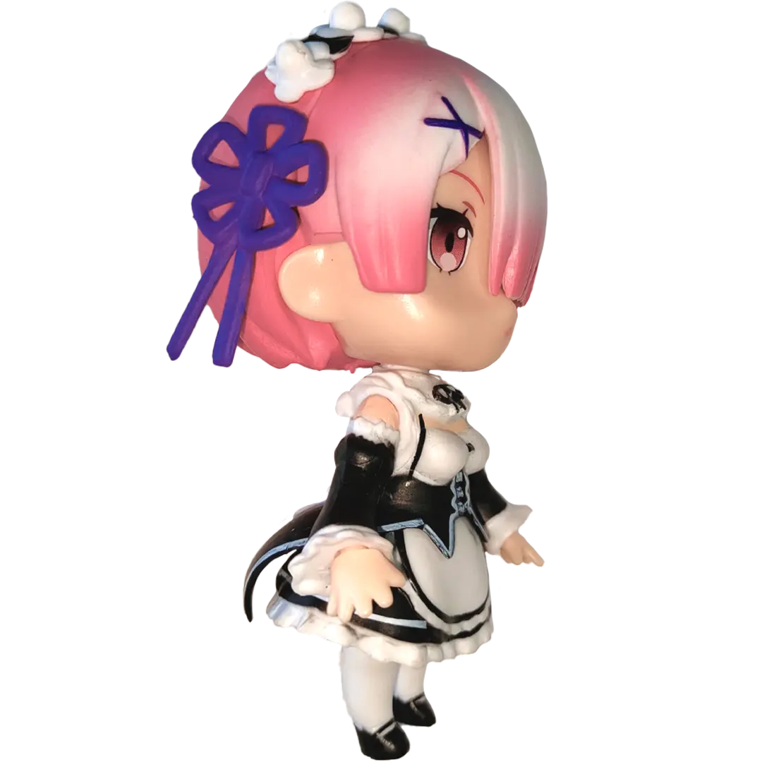 Figura Ram Chibi (Re:Zero) | PVC | 9 cm - Vista 2