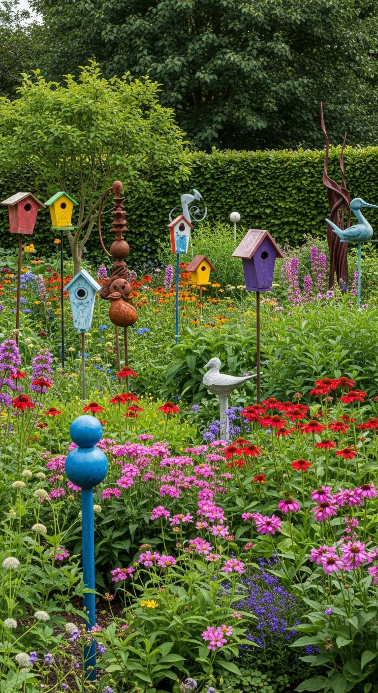7. Incorporate Garden Art