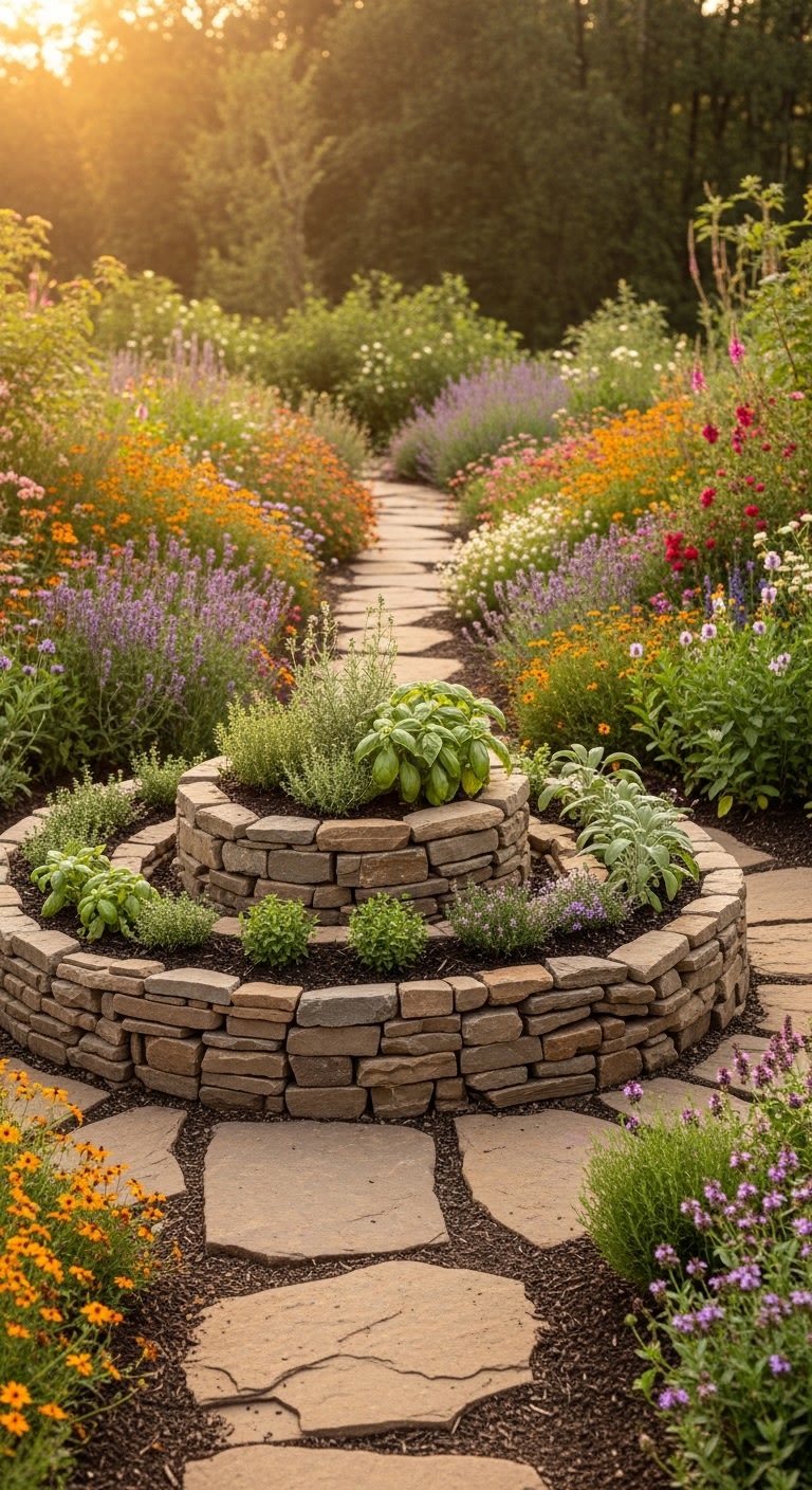 10. Embrace the Charm of a Herb Spiral