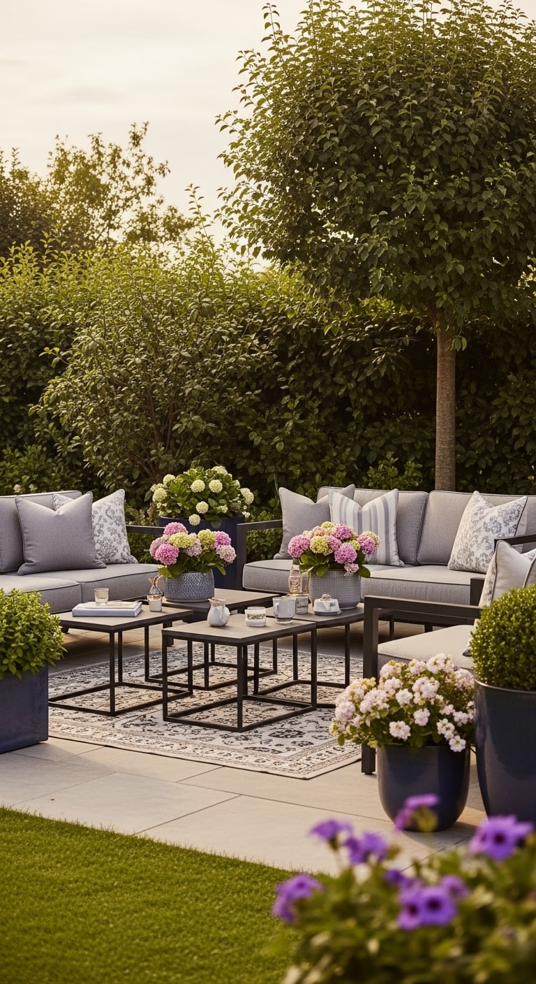 1. Create a Cozy Outdoor Lounge Area