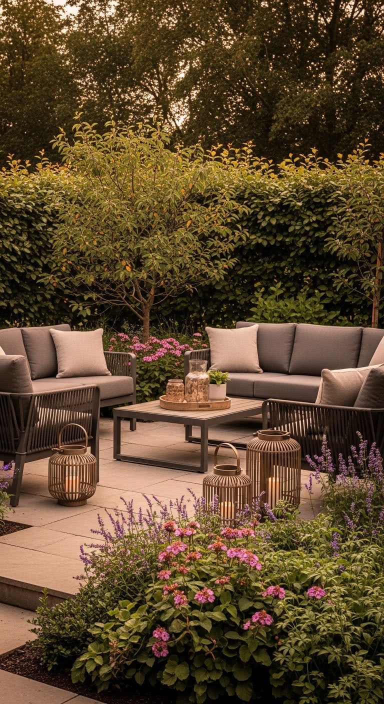 13. Stylish Outdoor Lounge for Relaxation