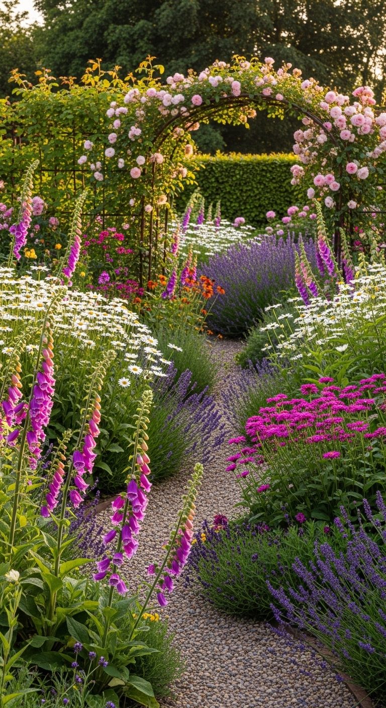 2. Embrace a Lush Cottage Garden Style