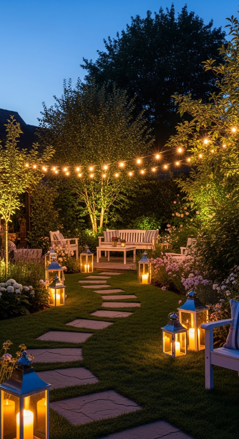 9. Incorporate Outdoor Lighting for Ambiance