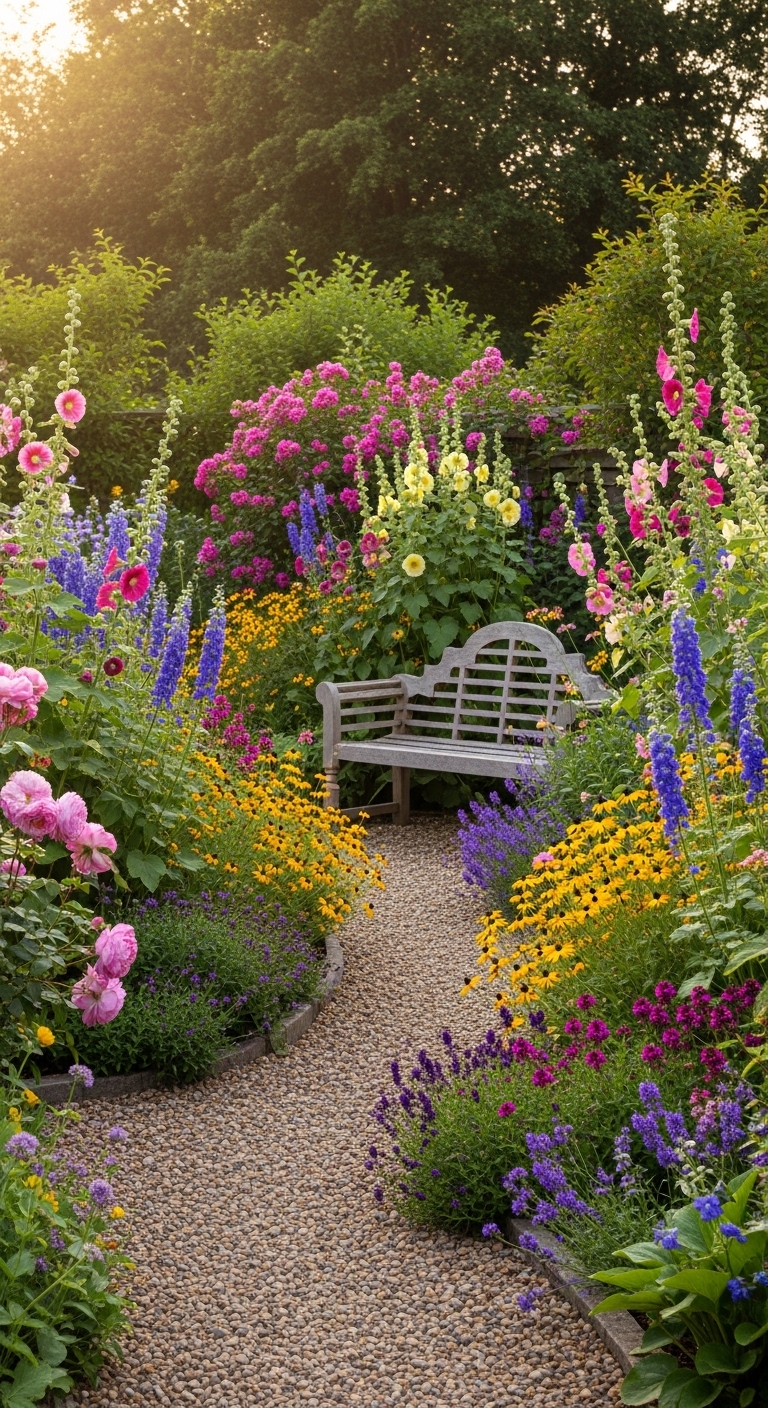 1. Embrace a Lush Cottage Garden Style
