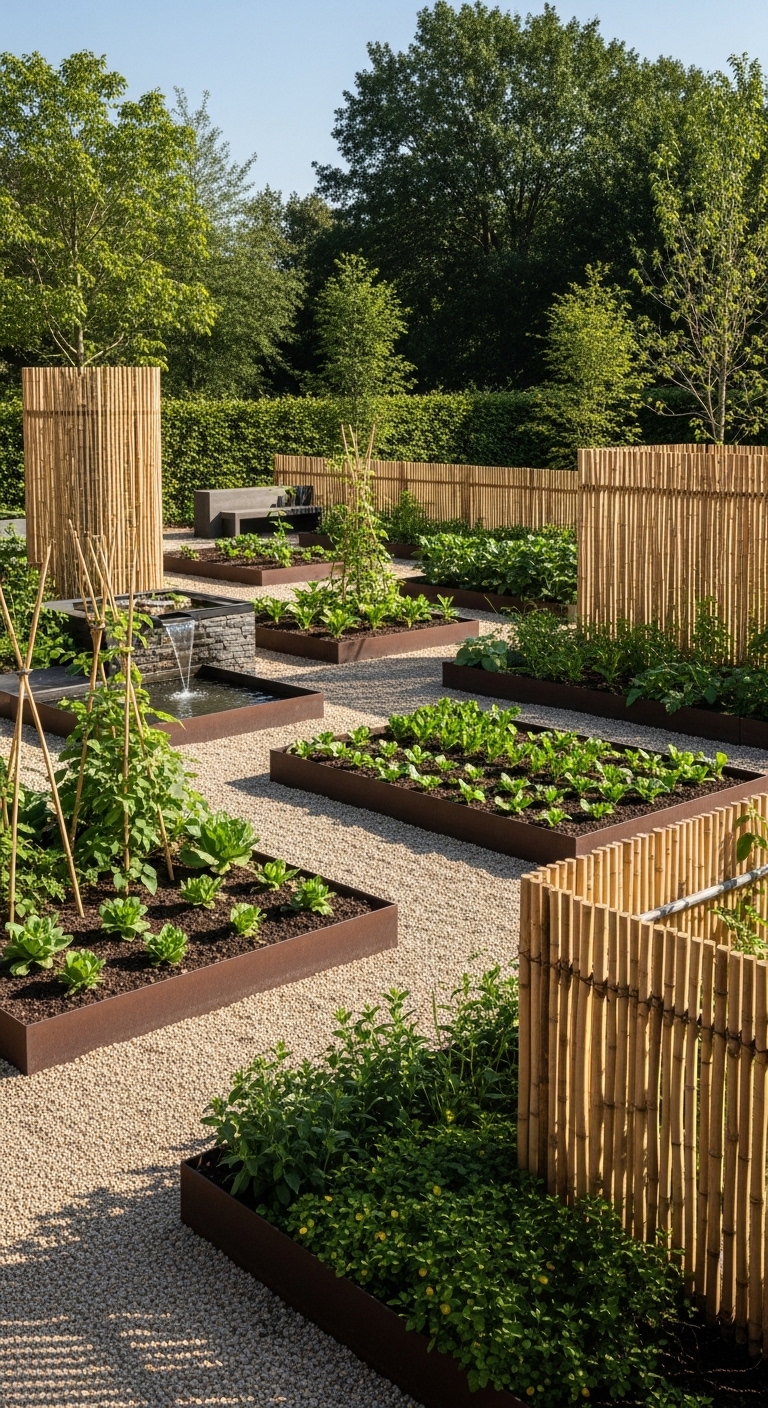 3. Create a Zen Vegetable Garden Retreat