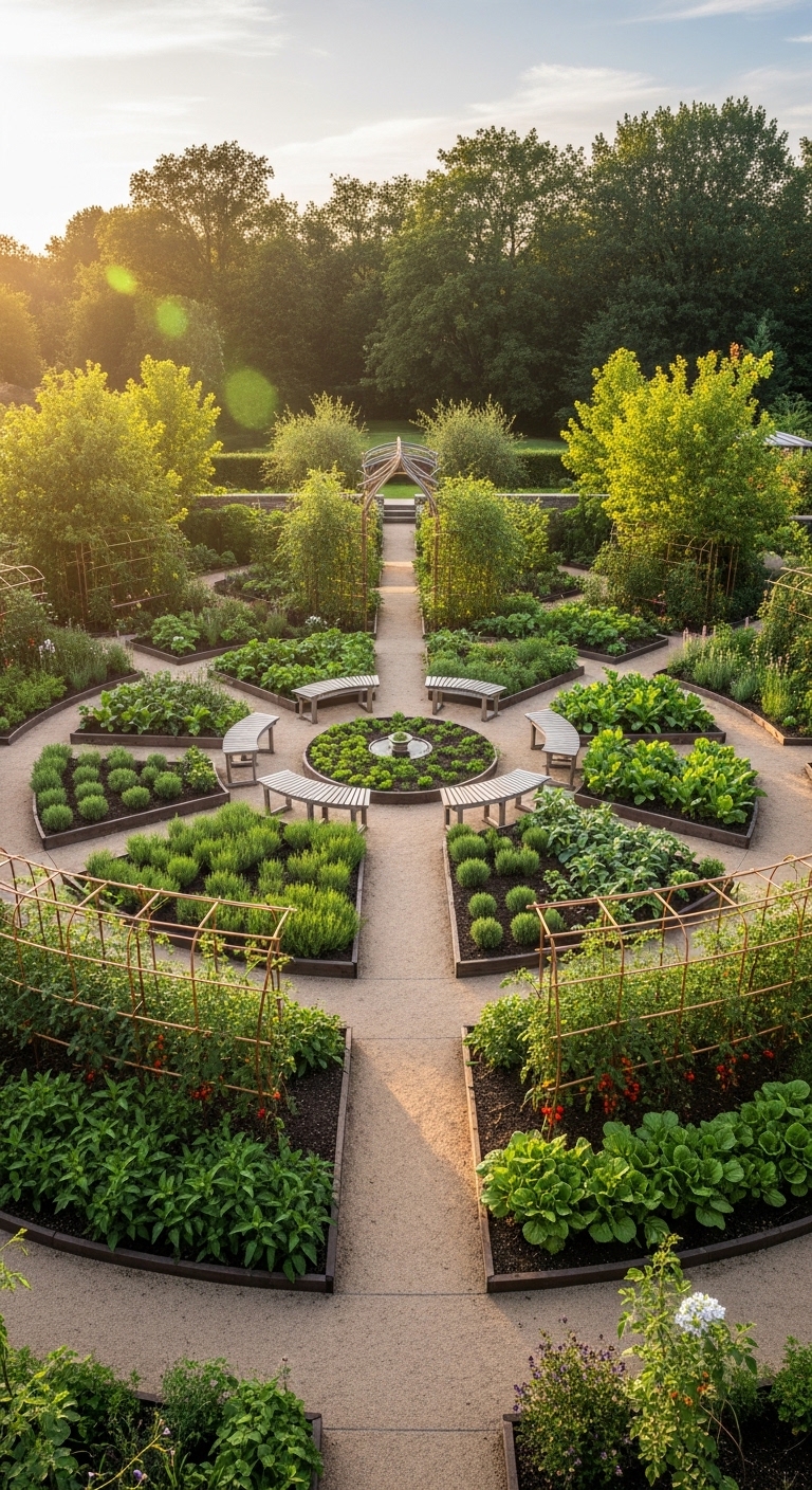 12. Transform Your Space with a Circular Garden Design