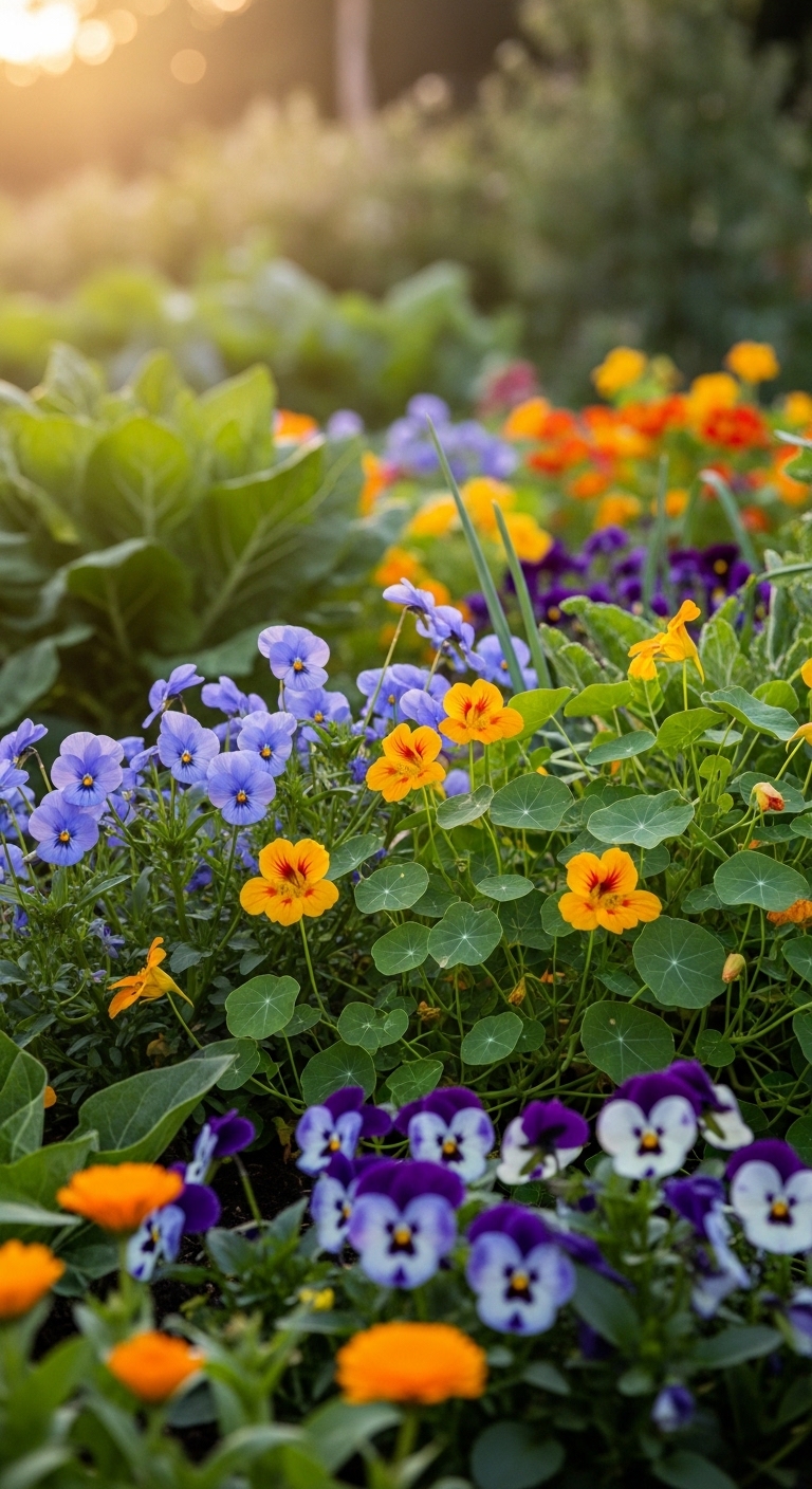6. Add a Touch of Color with Edible Flowers