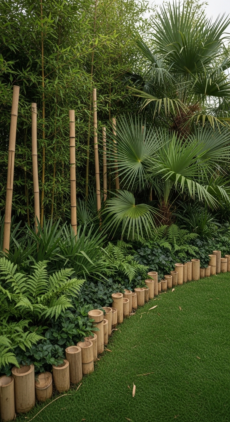 4. Eco-Friendly Bamboo Borders