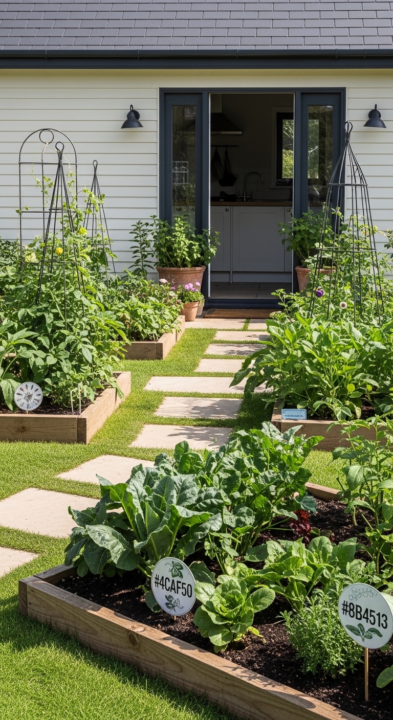 6. Implement a Kitchen Garden for Easy Access