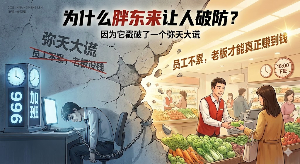 为什么胖东来让人破防?因为它戳破了一个弥天大谎