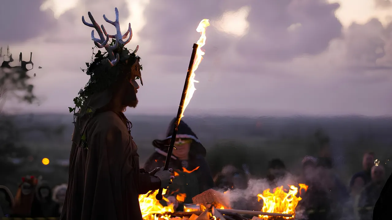 Celtic figure with horns (NatGeo)