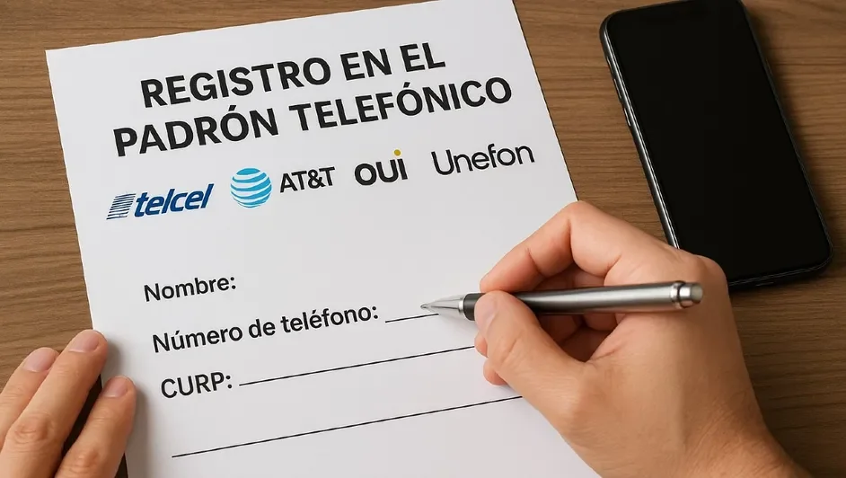 Formulario de registro de líneas telefónicas de diferentes operadoras en México Formulario de registro de líneas telefónicas de diferentes operadoras en México