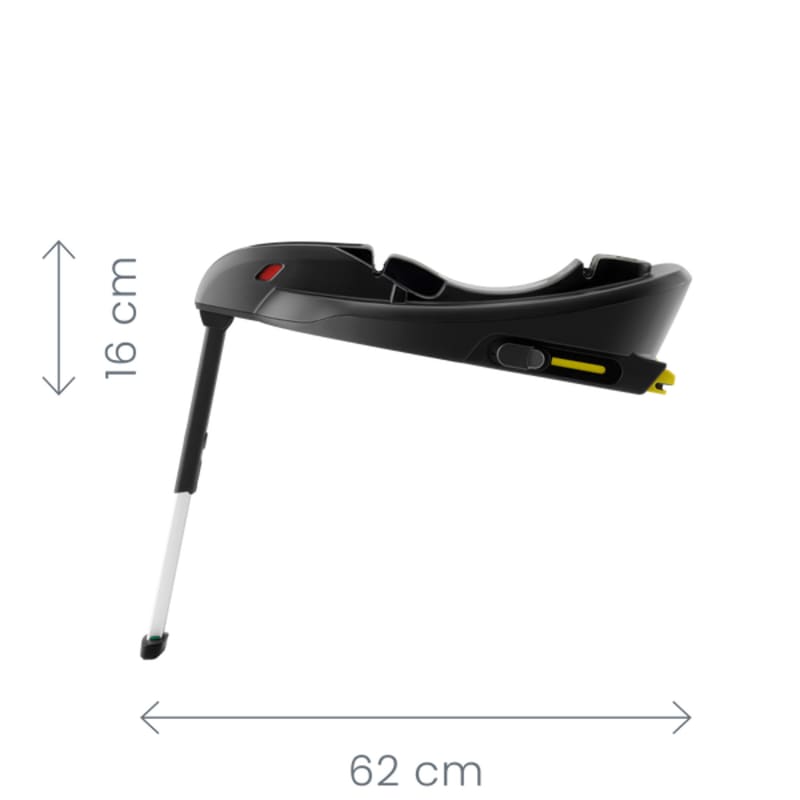 Baby-Safe Core Base rögzítőtalp méretek — oldalnézet