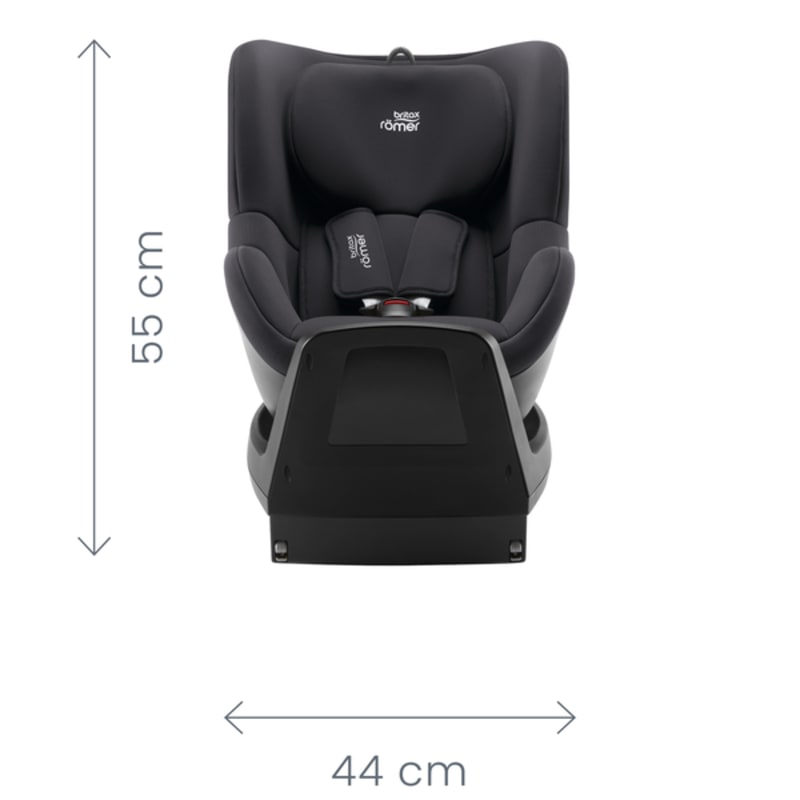 DUALFIX PLUS i-Size méretek — szemből