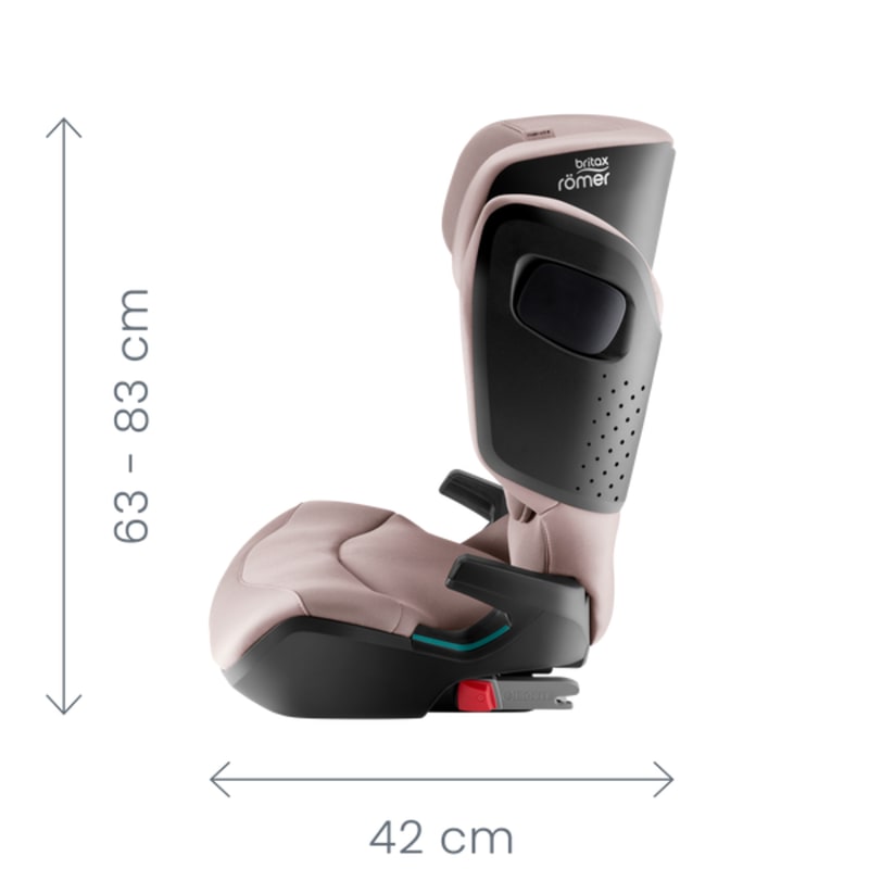 KIDFIX PRO M méretek — oldalnézet
