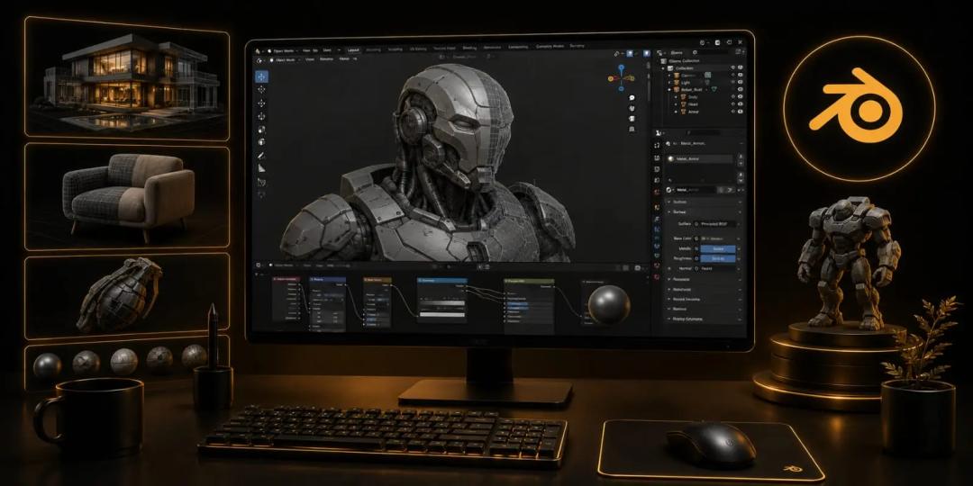 3D Modeling & Texturing With Blender Program