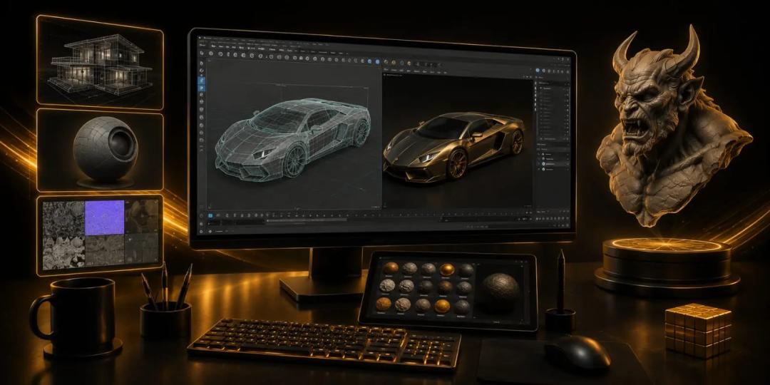 3D Modeling & Texturing With Maya Program