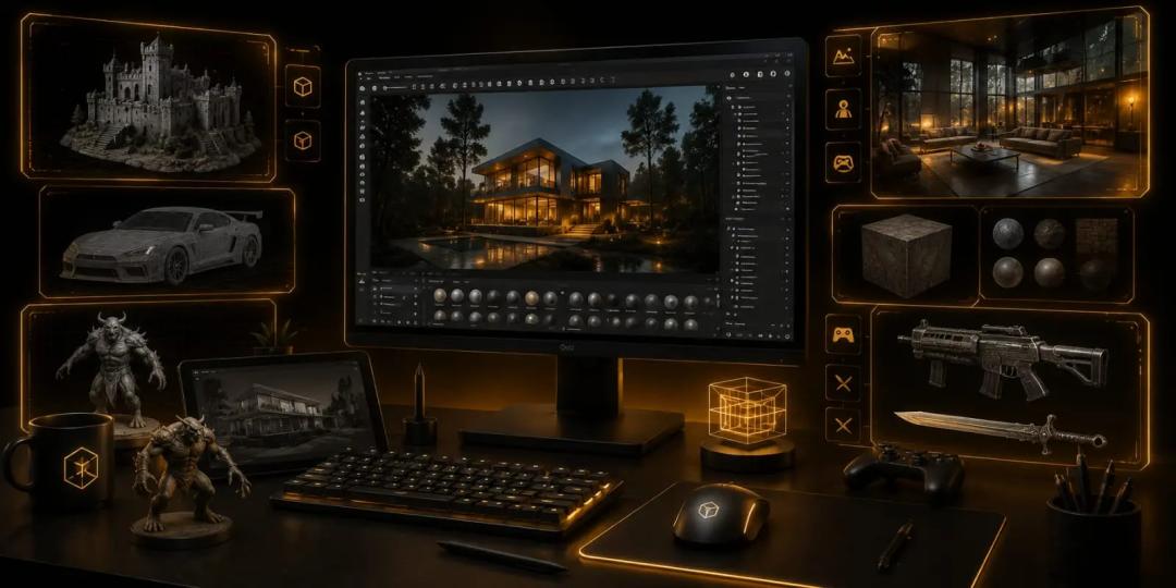 3D Art, Archviz & Game Asset Production Program