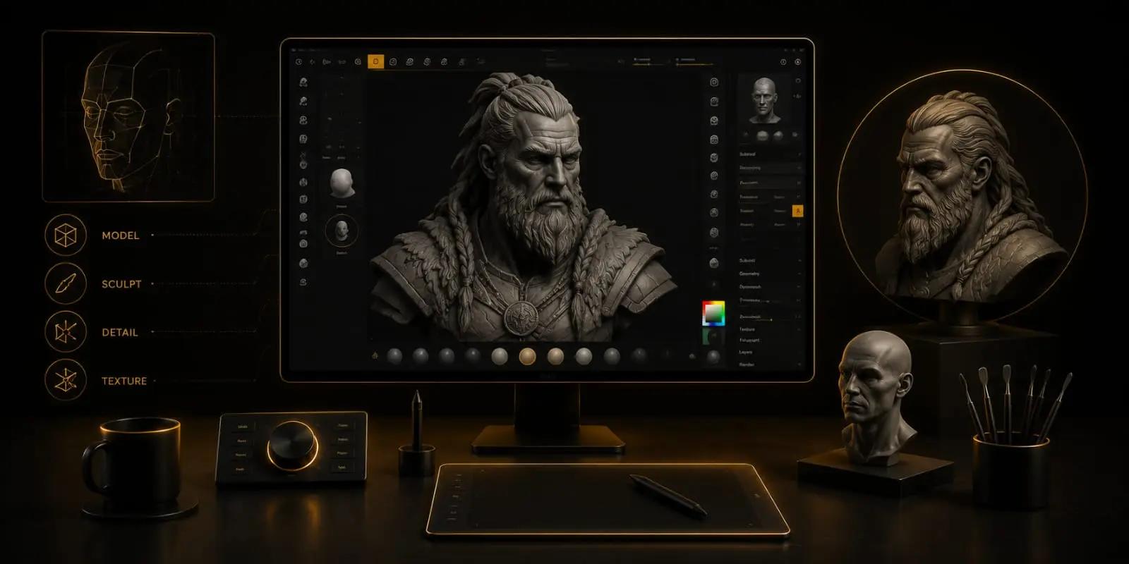 Character Creation & Digital Sculping Program