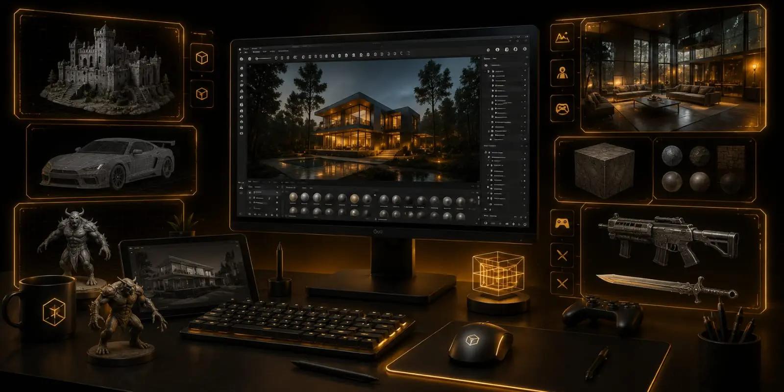 3D Art, Archviz & Game Asset Production Program