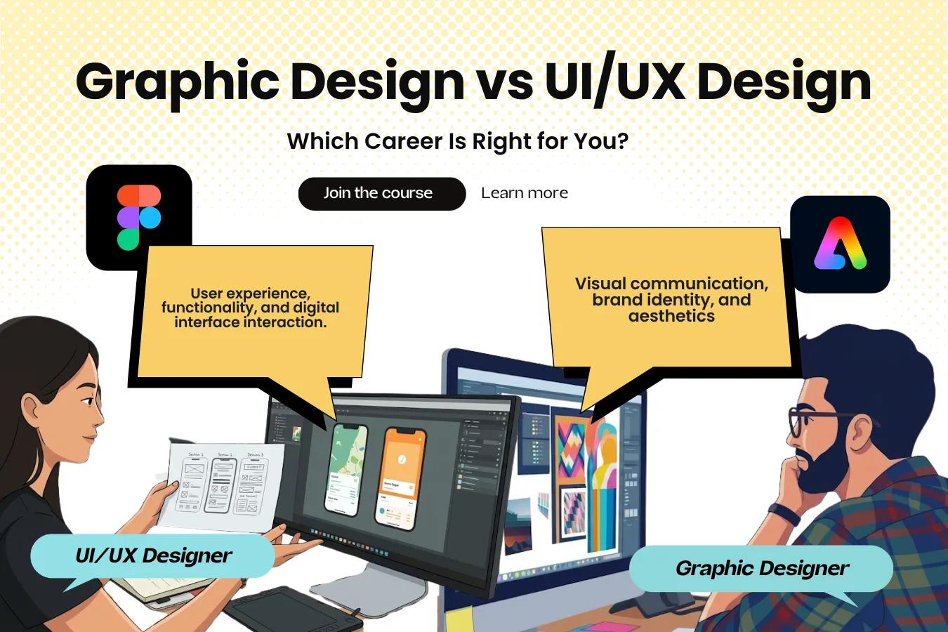 Graphic Design vs UI/UX Design: Which Is Right for You?