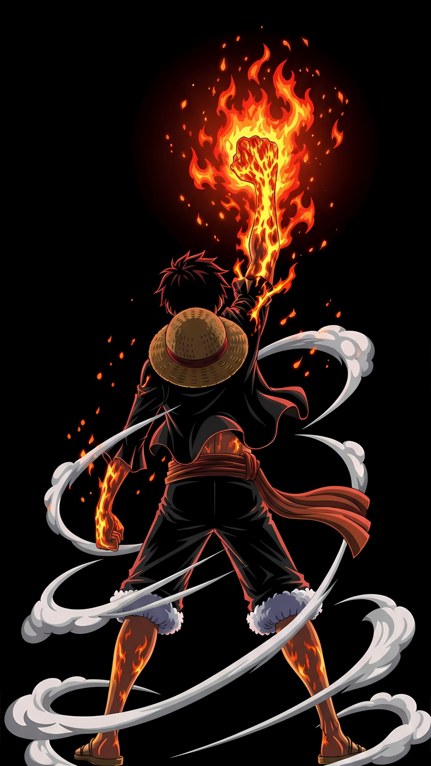 Monkey D. Luffy Red mobile wallpaper