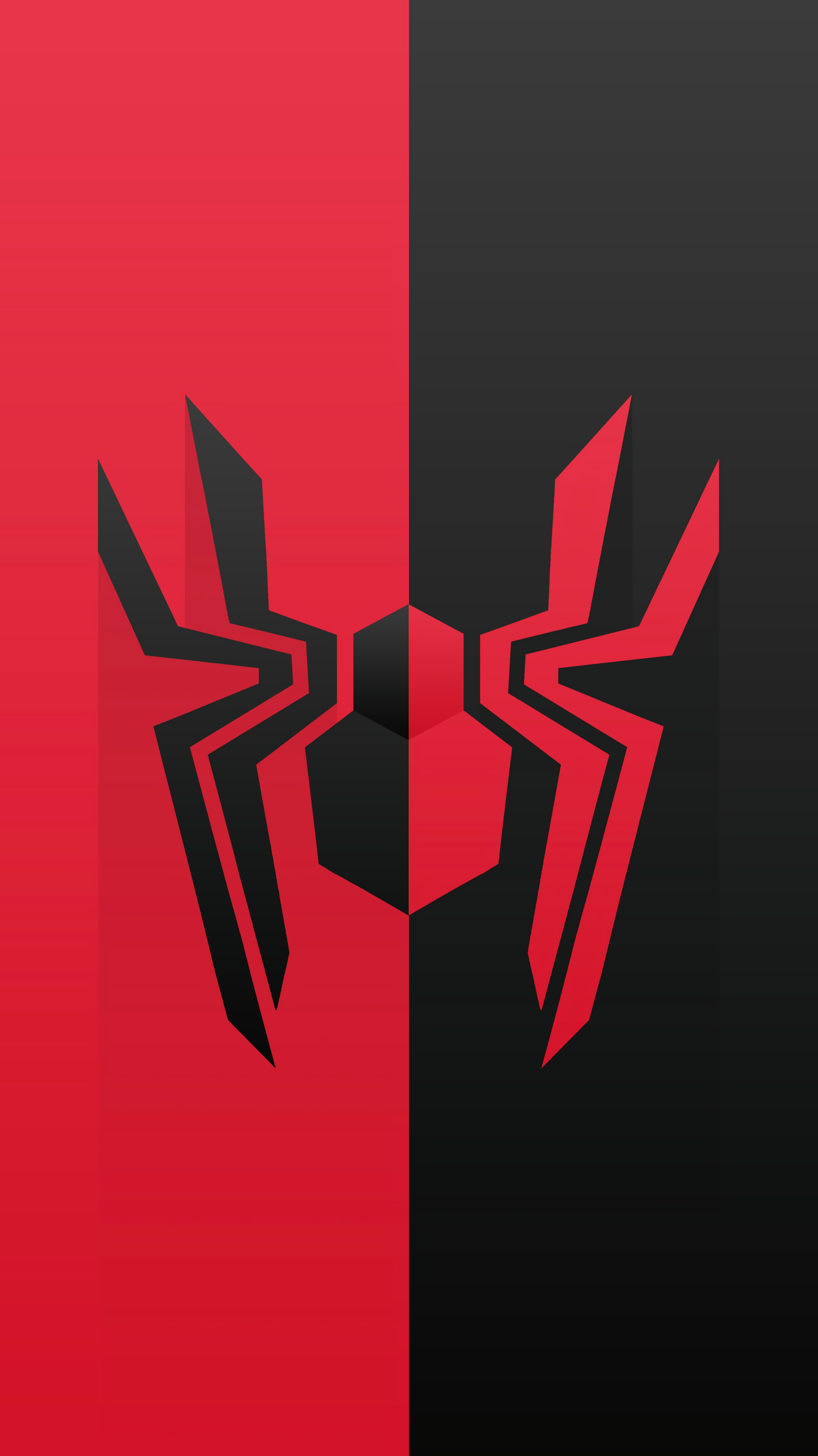 Spider-Man Logo Red Background 5K 8K Mobile Wallpaper