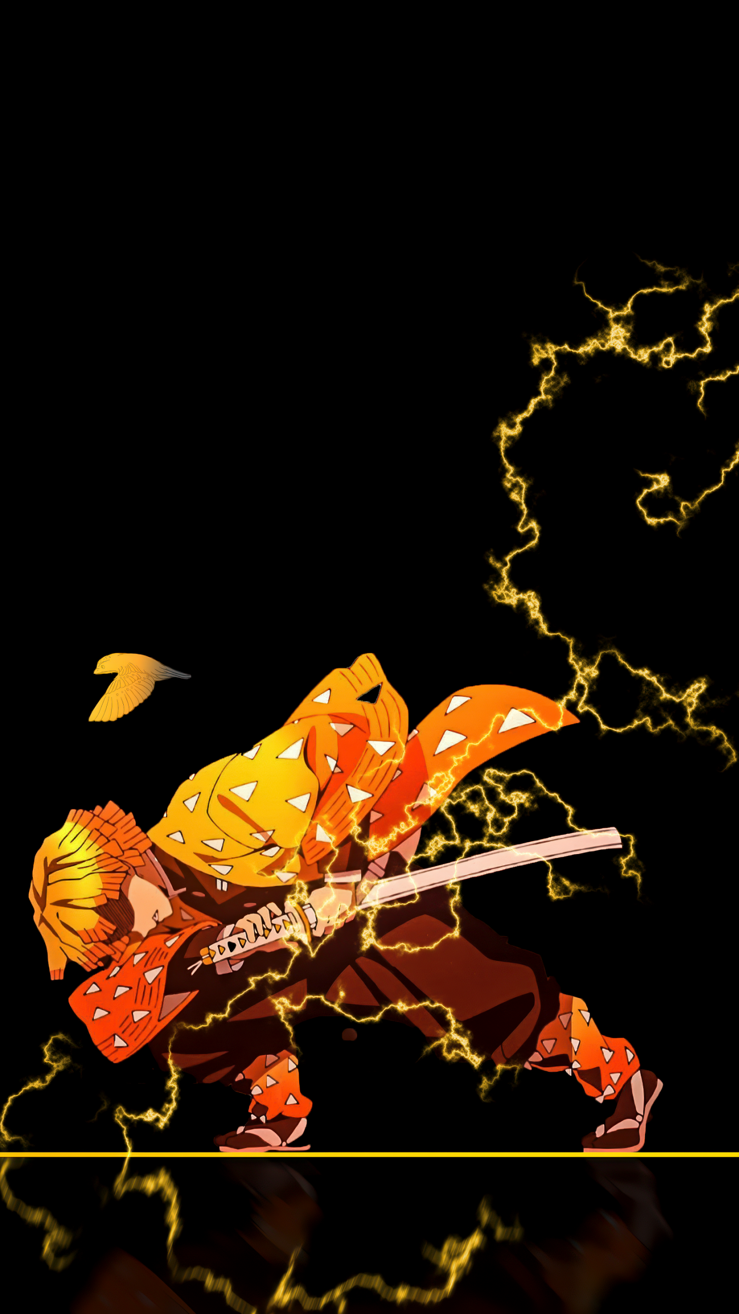 Zenitsu Agatsuma Mobile Wallpaper