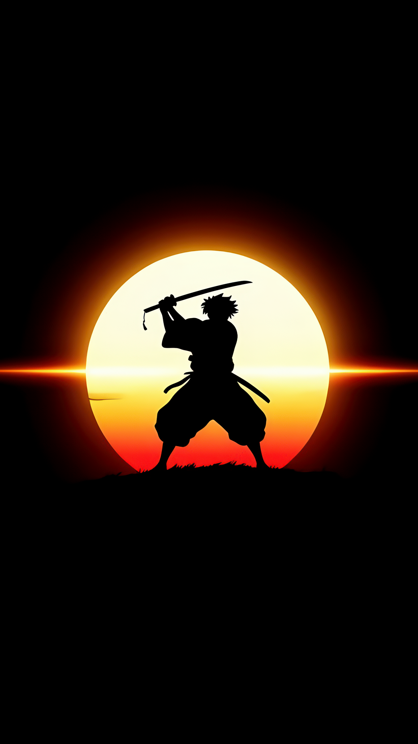 Samurai Silhouette Mobile Wallpaper