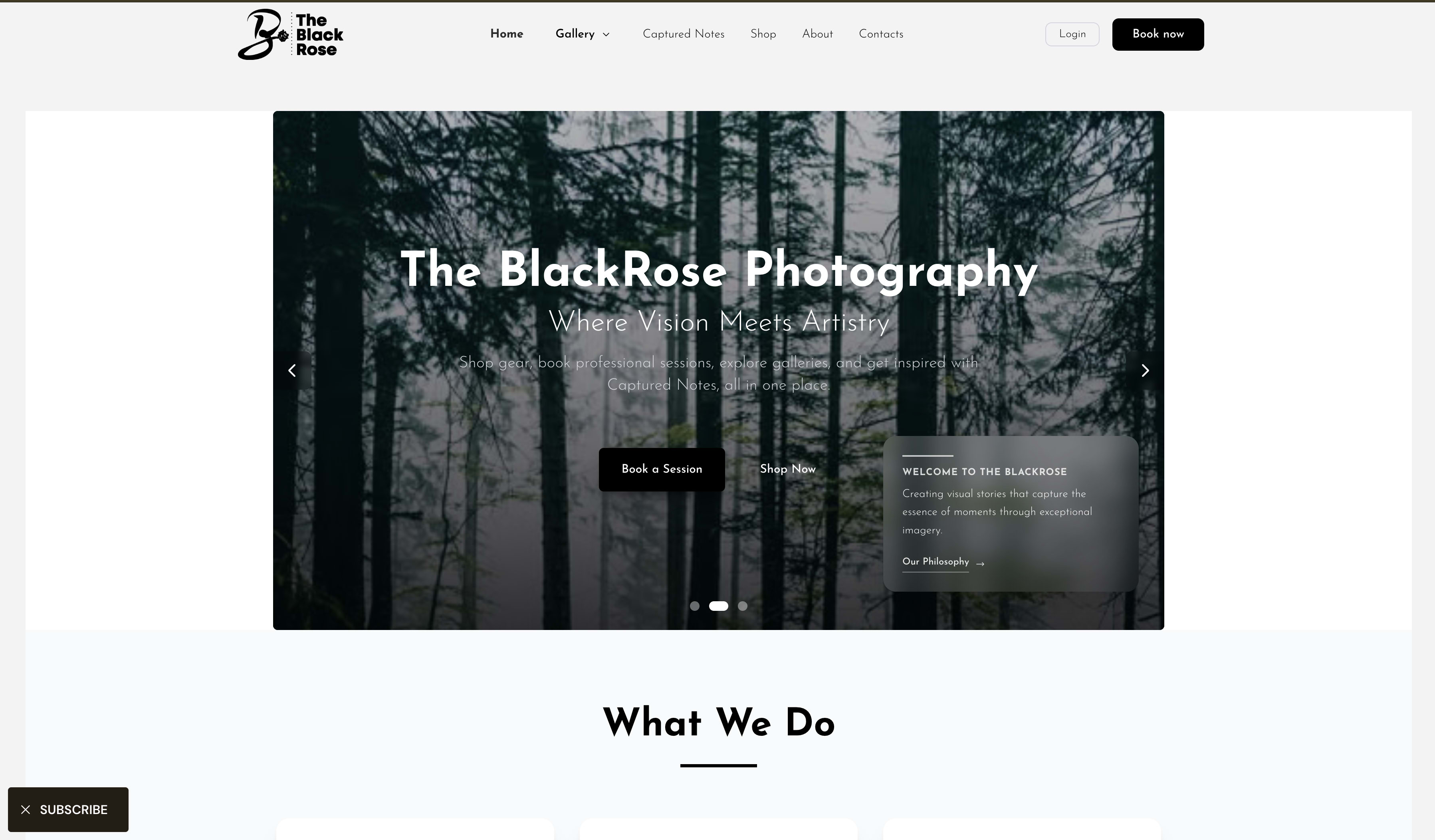 DBlackRose platform interface