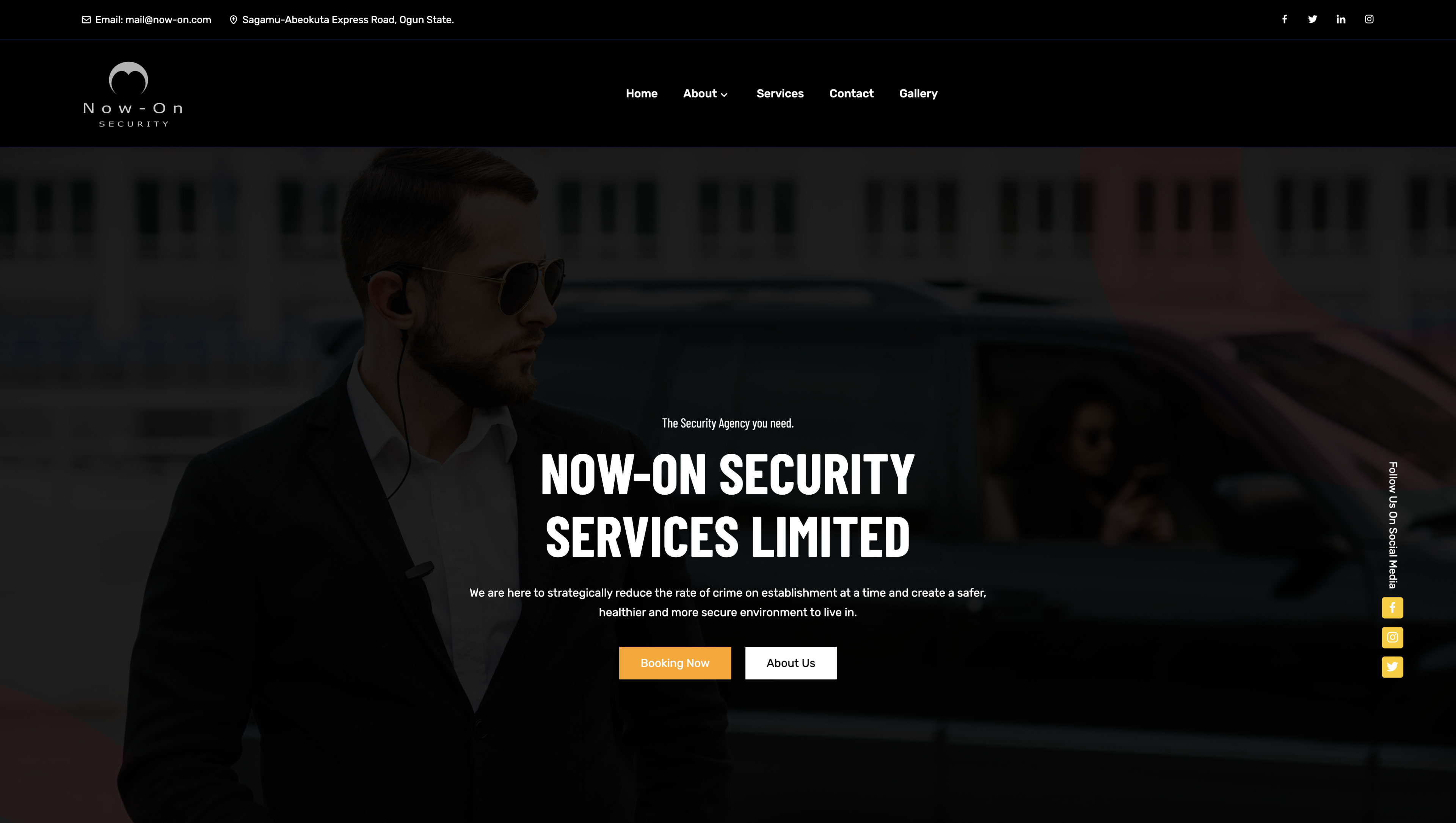 Nowon Security website