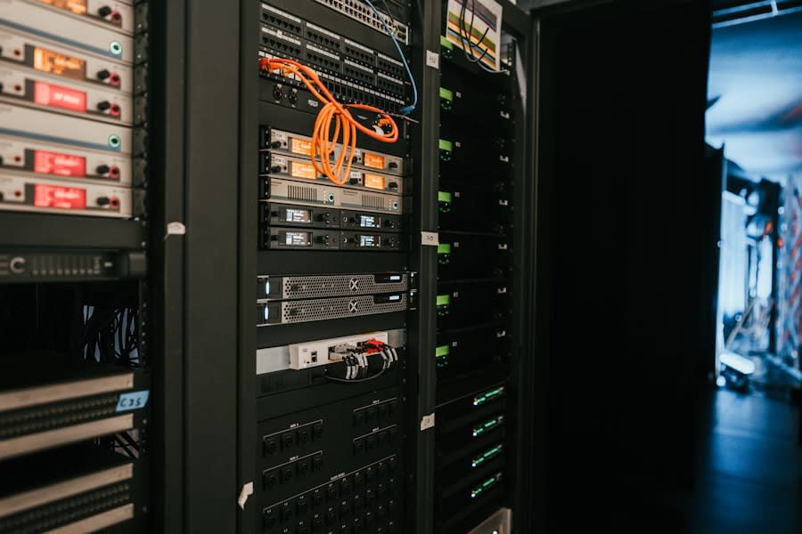 Server room aisle