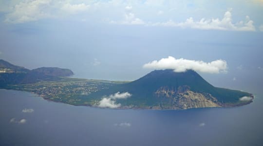 Sint Eustatius island in Netherlands Antilles