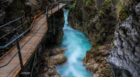 Leutasch Gorge in Austria