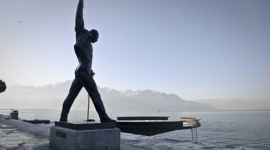 Freddie Mercury Statue in Switzerland